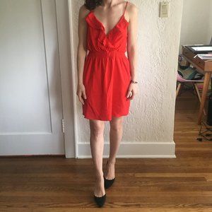Red Silk Mini Dress by Luna